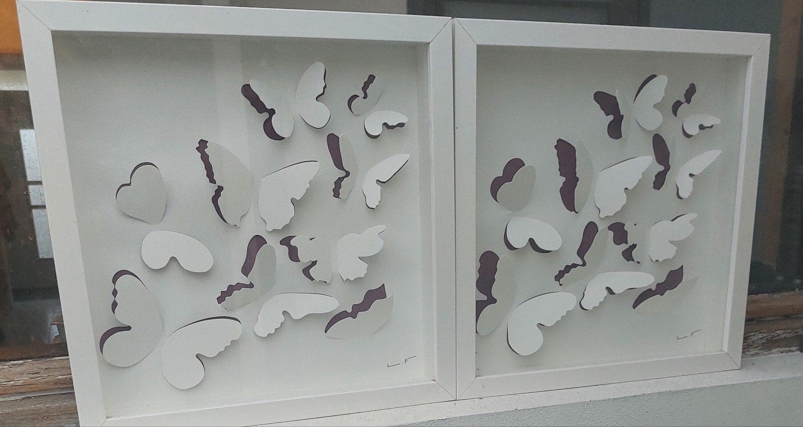 2x IKEA Olunda 3D Vlinder Wanddecoratie Lola Fraser, Minder dan 50 cm, Oorspronkelijke maker, Overige typen, Ophalen of Verzenden