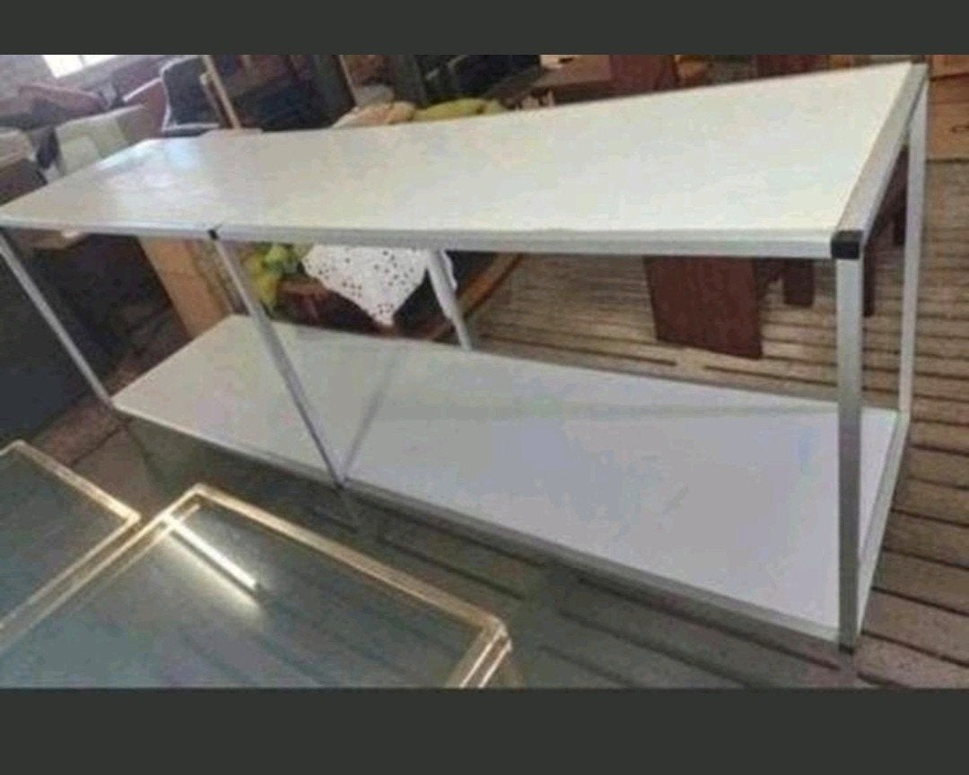 Grote aluminium werktafel / sorteertafel met gladde platen, Ophalen, Zo goed als nieuw