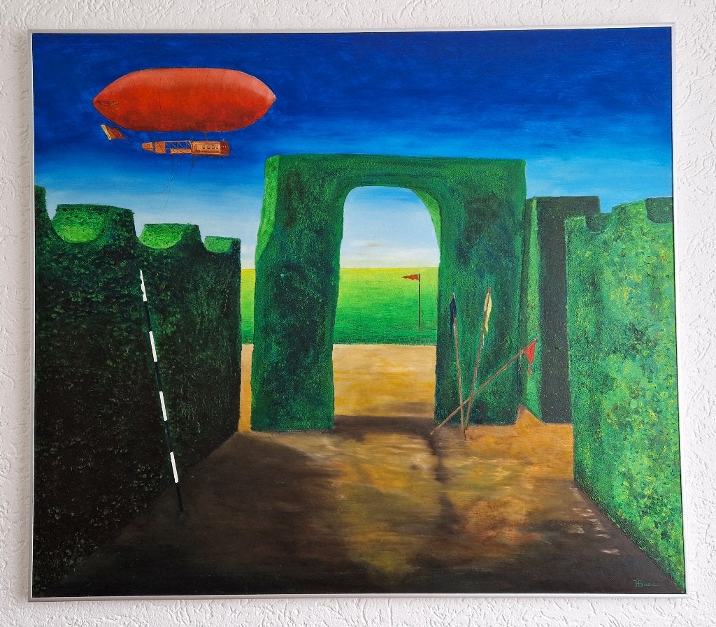 Surrealistisch schilderij | J. Breedveld | 1985, Ophalen