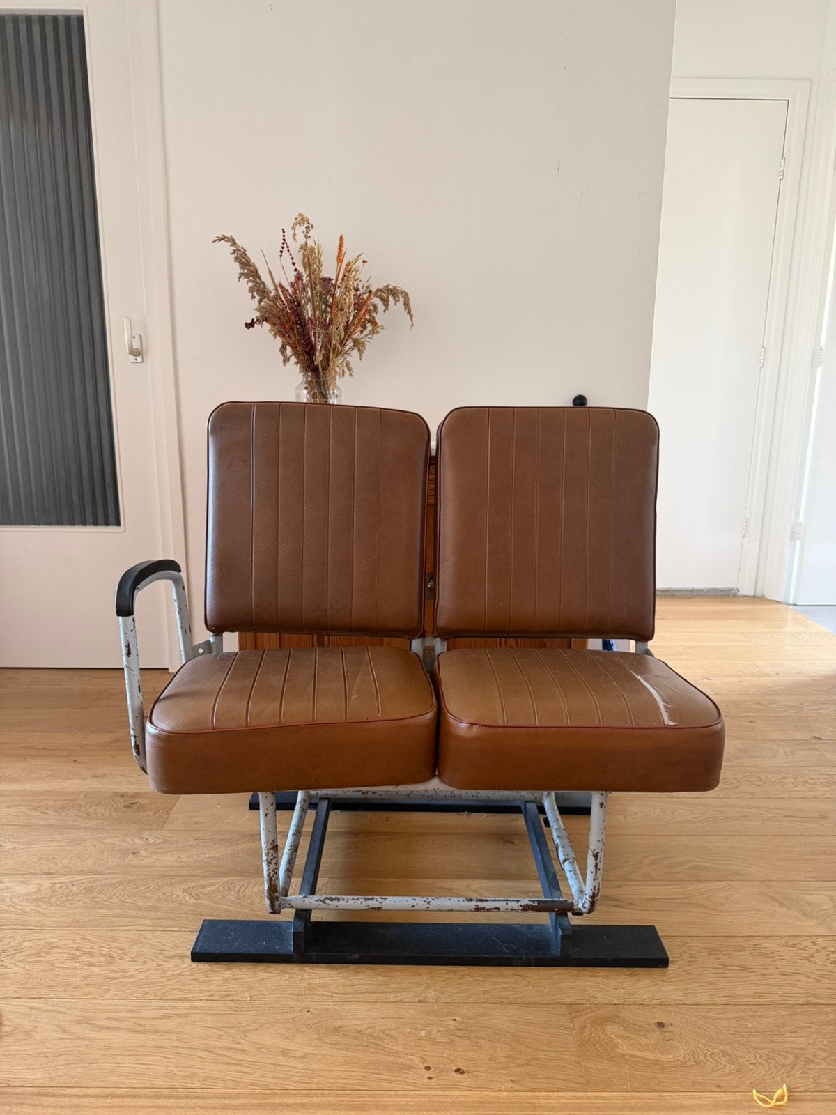 Vintage busbankje, Ophalen, Gebruikt, Minder dan 75 cm, Vintage