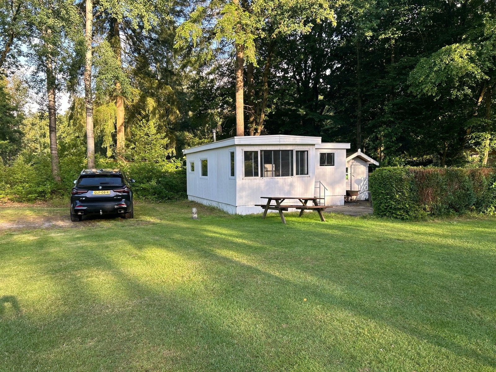 Te koop: Knusse stacaravan op Camping Adelhof in Vledder, Caravans en Kamperen, Stacaravans, Tot en met 5