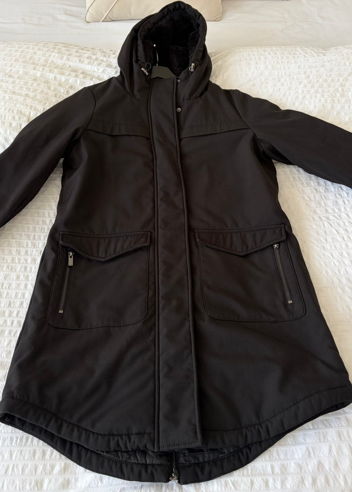 Zeer nette zwarte parka winterjas Only Maastricht maat M, Ophalen, Zo goed als nieuw, Maat 38/40 (M), Zwart