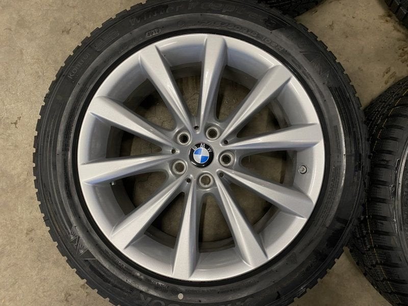 18 inch originele velgen + winterbanden BMW 5 6 7 serie styl, 18 inch, -, -, Banden en Velgen