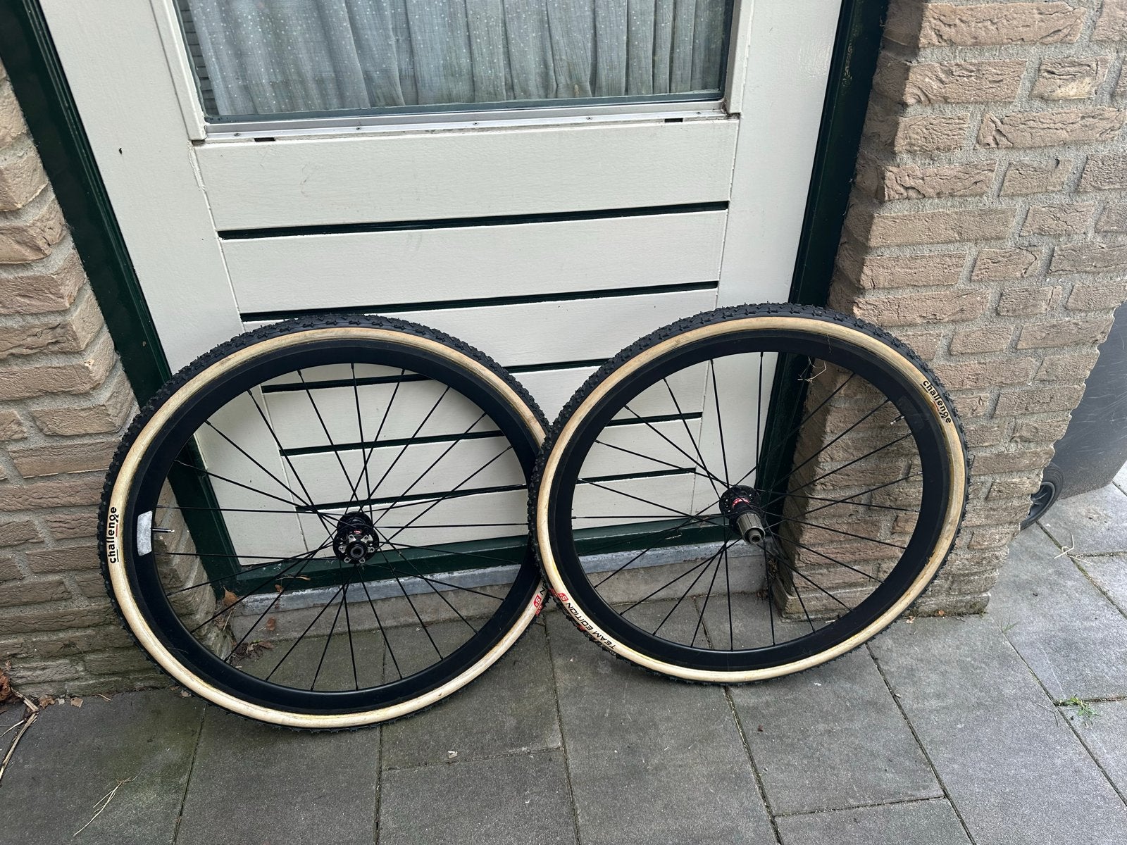 Novatec tubewielen met Challenge Limus Team Edition tubes, Gebruikt, Gravelbike, Carbon, Ophalen