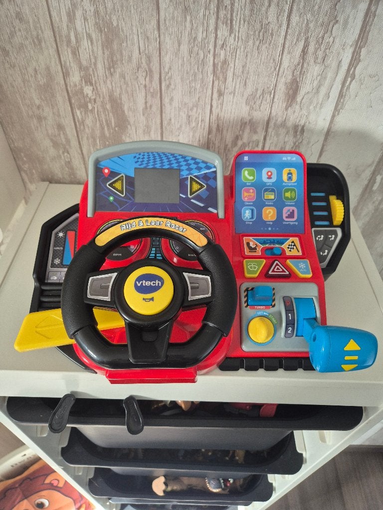 VTech Rijd & Leer Racer | Interactief educatief stuur |, Kinderen en Baby's, Speelgoed | Vtech, Ophalen of Verzenden, Zo goed als nieuw