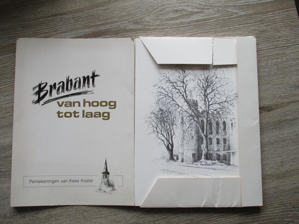 Brabant van hoog tot laag. Pentekeningen van Kees Koster, Boeken, Ophalen of Verzenden, Gelezen