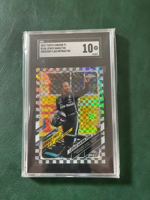2021 TOPPS CHROME F1 Lewis Hamilton # 146 SGC 10, Ophalen of Verzenden, Nieuw, Formule 1