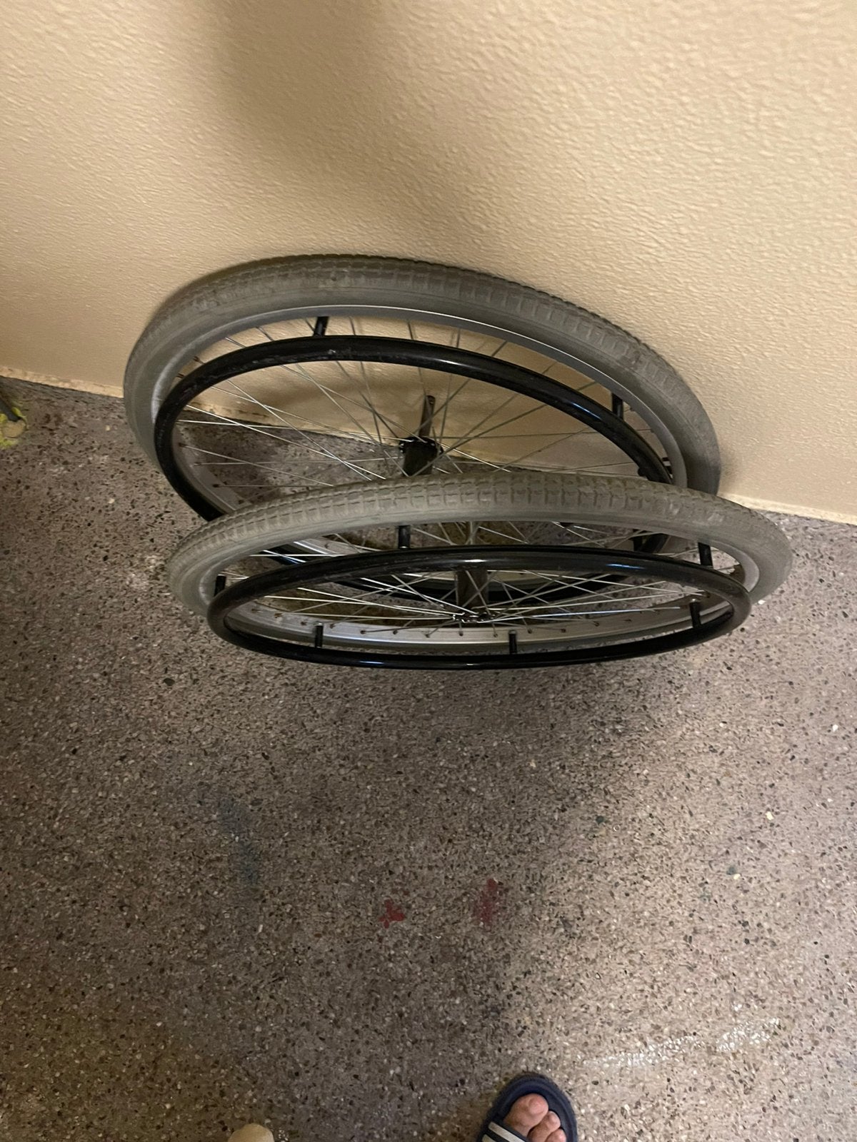 Rolstoel wielen, Diversen, Ophalen of Verzenden, Gebruikt, Duwrolstoel