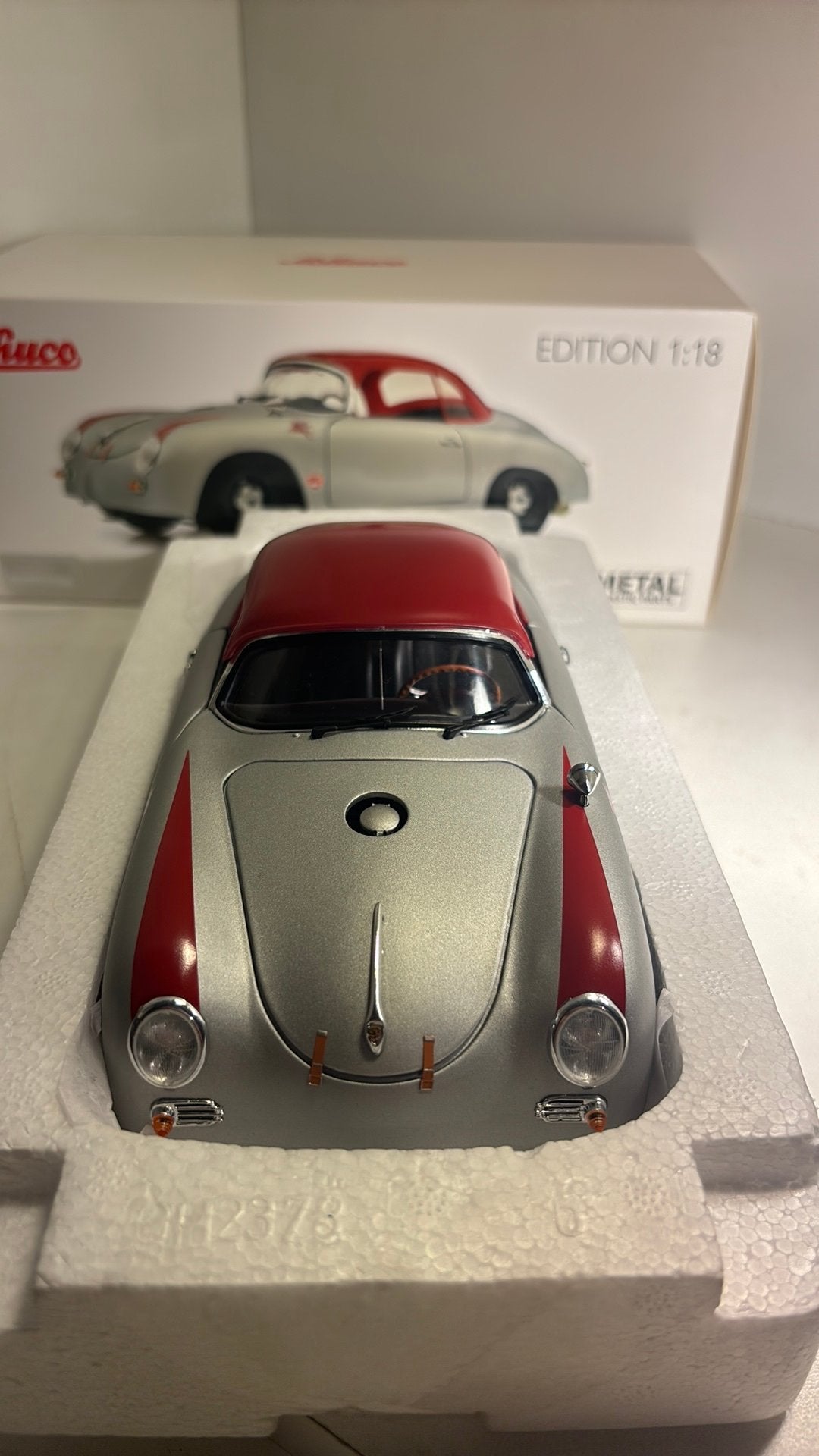 Porsche 356 speedster outlaw schuco 1.18, Overige merken, Ophalen of Verzenden, A, A