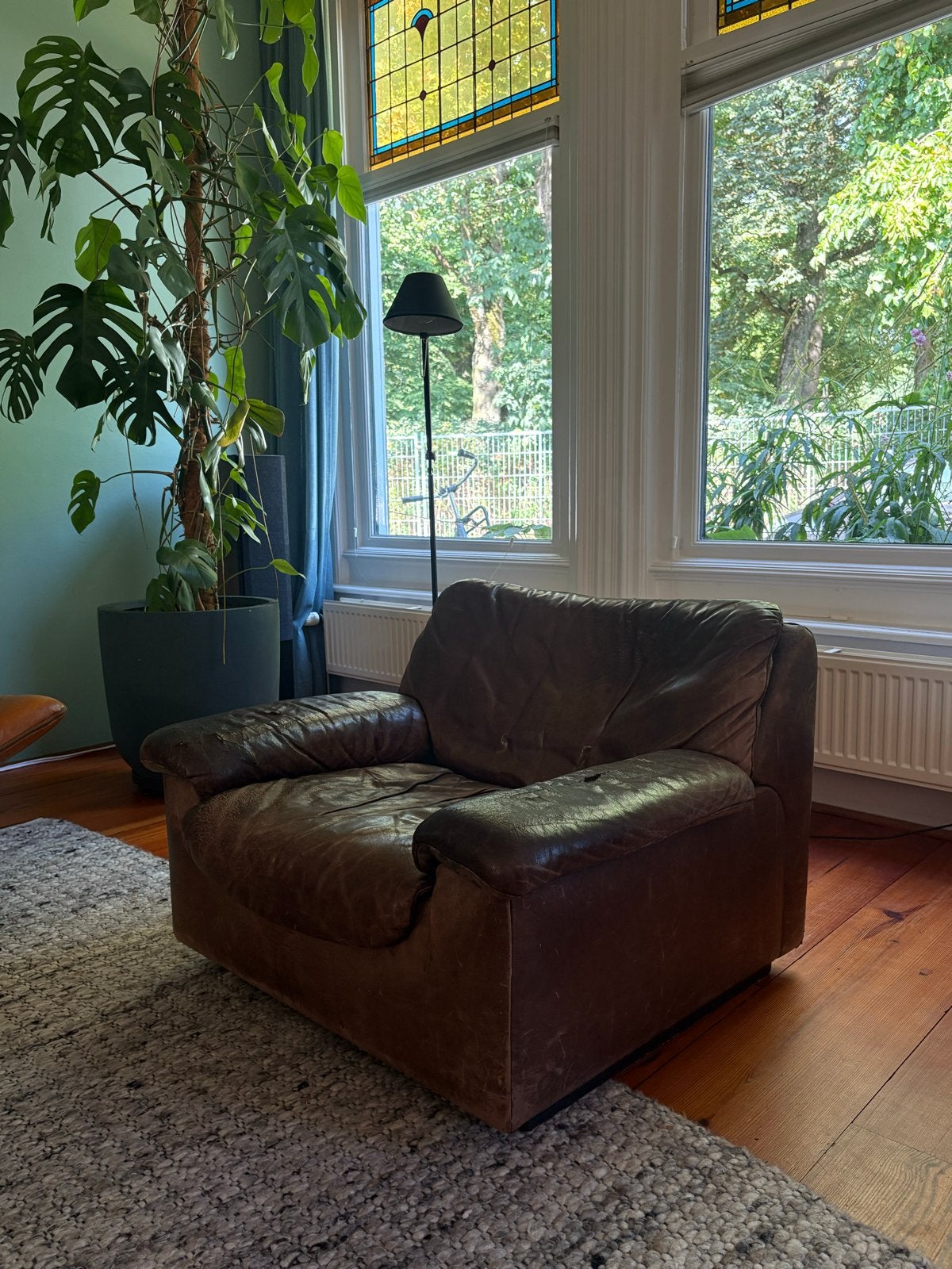 De Sede DS-66 Fauteuil - Volledig Leer, Zwitsers Design, Huis en Inrichting, Fauteuils, Ophalen, Gebruikt, Leer, 75 tot 100 cm