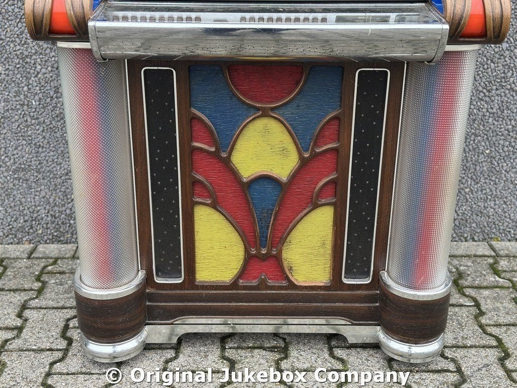 JUKEBOX: originele Wurlitzer 1050 jukebox de echte !!, Ophalen, 1950 tot 1960, OJC, Zo goed als nieuw