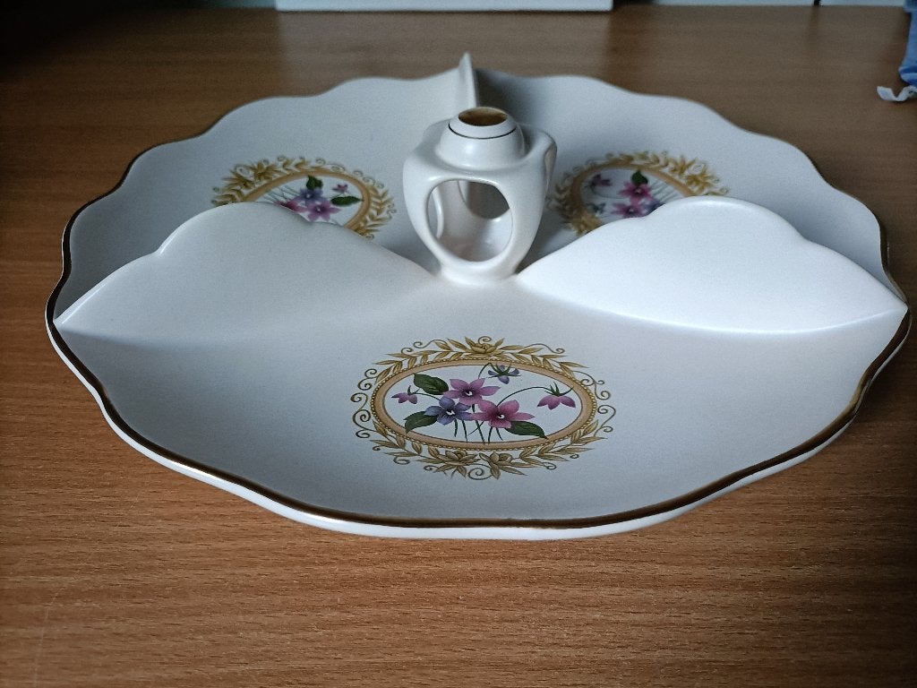 3 vak presenteerschaal van Flora keramiek Gouda,, Ophalen of Verzenden