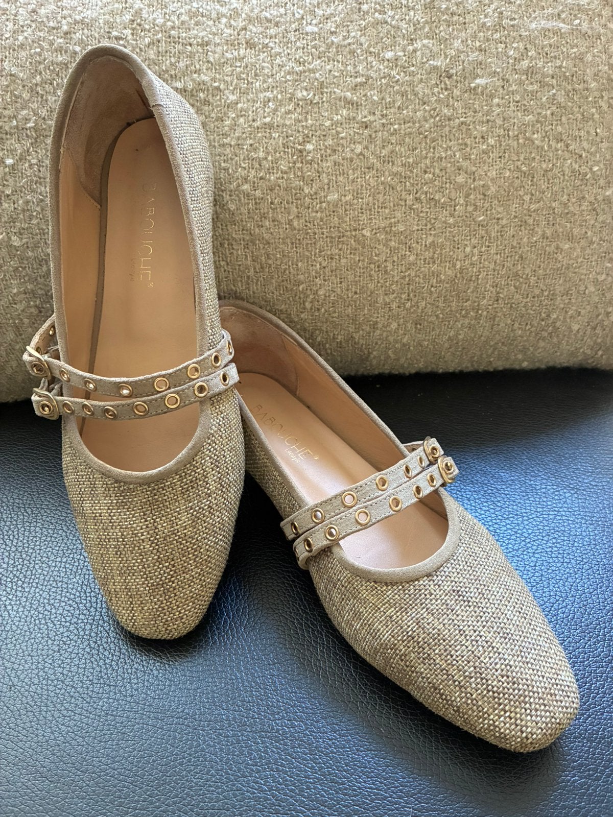 Babouche ballerina taupe 40, Overige kleuren, Nieuw, Ballerina's, Ophalen of Verzenden