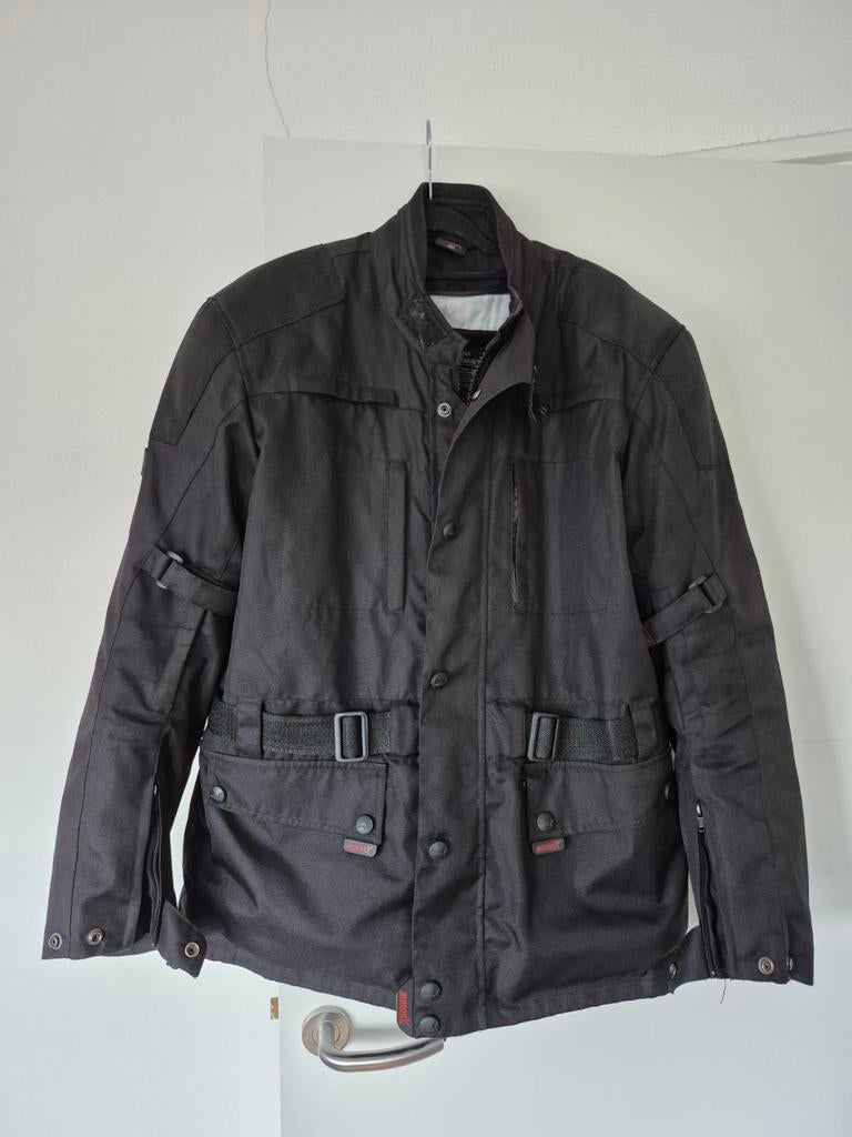 MotorX motorjas textiel zwart XL, Motoren, Kleding | Motorkleding, Ophalen of Verzenden, Tweedehands, Jas | textiel