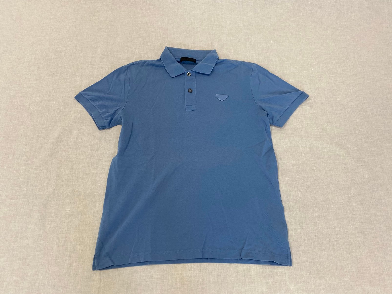 Prada Polo Cotton Light Blue Size S, Kleding | Heren, ., Zo goed als nieuw, ., Prada