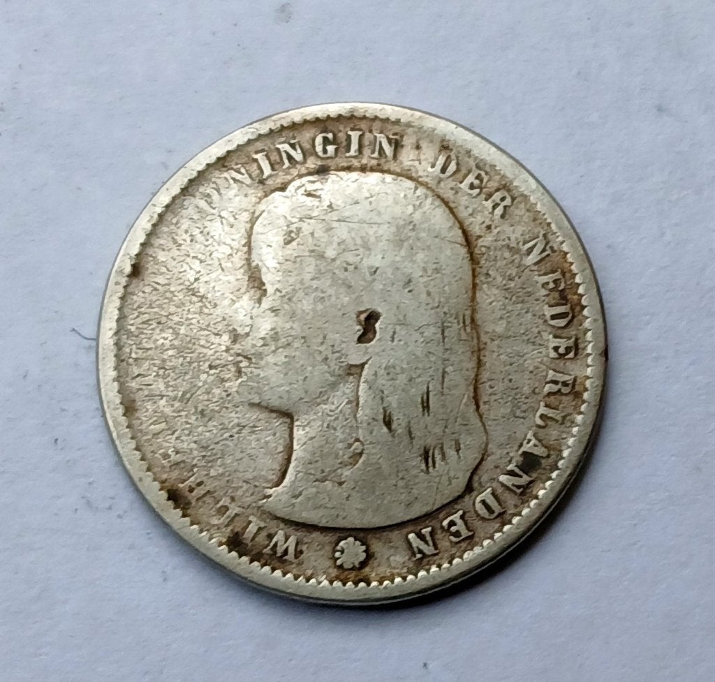 25 Cent 1894, Verzenden, Zilver, 25 cent, Koningin Wilhelmina