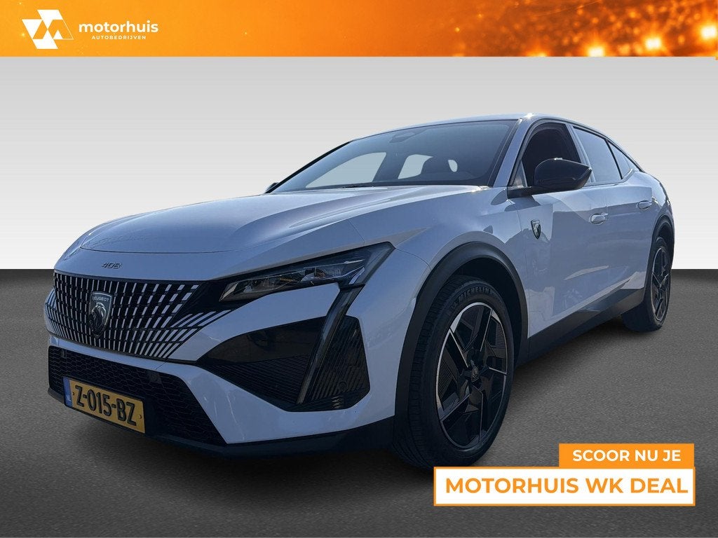 Peugeot 408 1.2 Puretech 130PK Automaat GT, Auto's, Gebruikt, 1199 cc, Wit, Origineel Nederlands