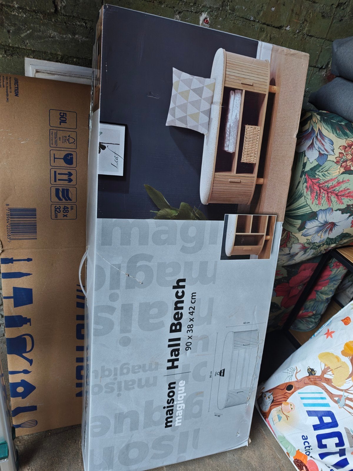 Hal bankje van Action, Ophalen, Minder dan 50 cm, Nieuw, 75 tot 100 cm