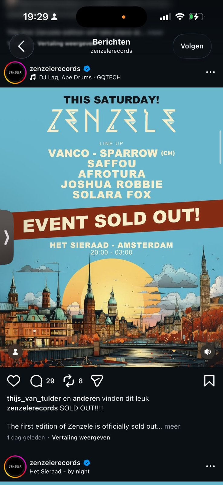 Zenzele te koop 2 x tickets voor 150