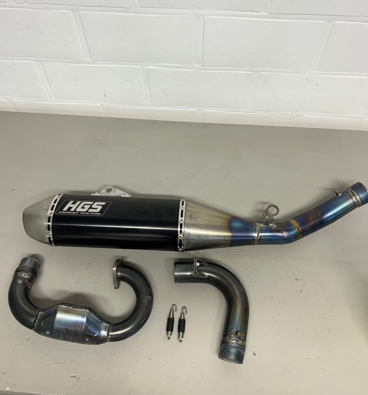 HGS uitlaat Yamaha yz450F, Ophalen