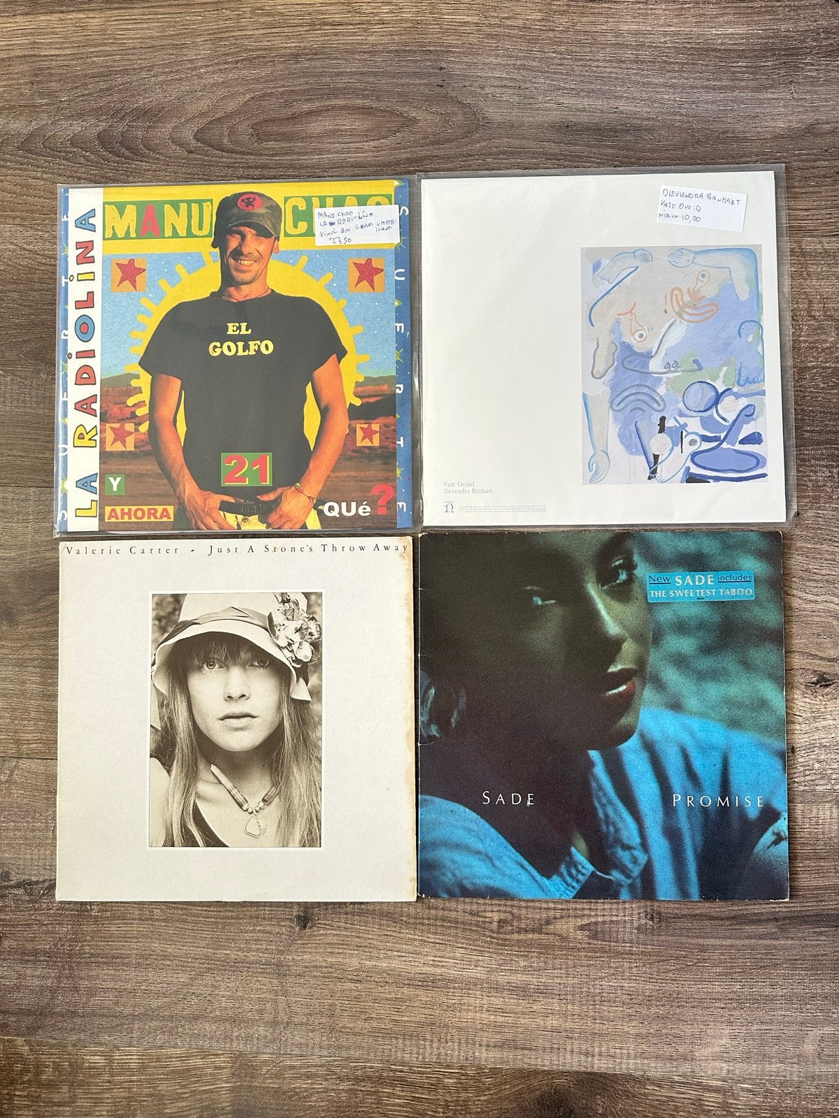 Diverse vinylplaten: Manu Chao, Valerie Carter, Sade, Cd's en Dvd's, LP, Gebruikt, Pop, Ophalen of Verzenden