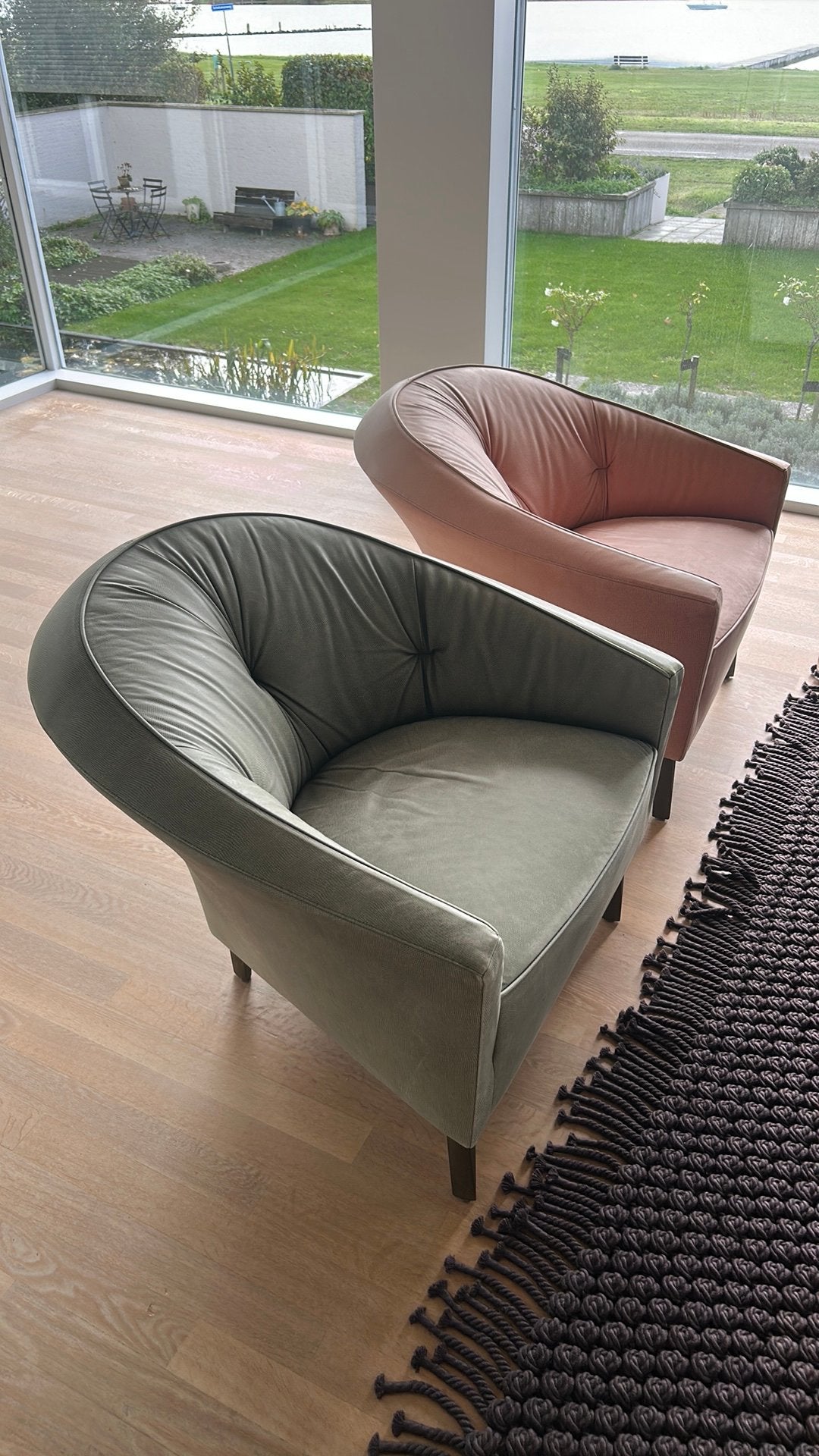 UNIEKE Montis Suite design jaren 90 leren stoelen, Ophalen, Fauteuils, Gebruikt, Twee