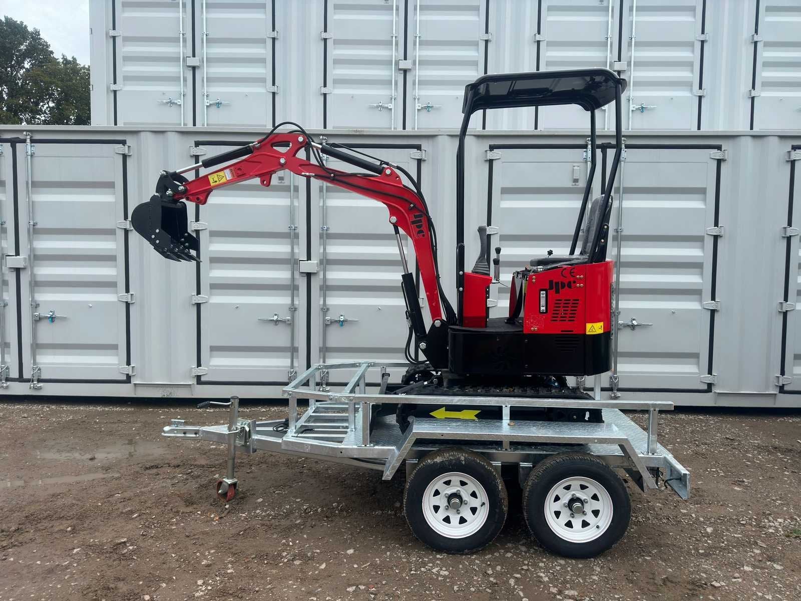 2025 JPC HT12 Minigraafmachine met trailer, Graafmachine