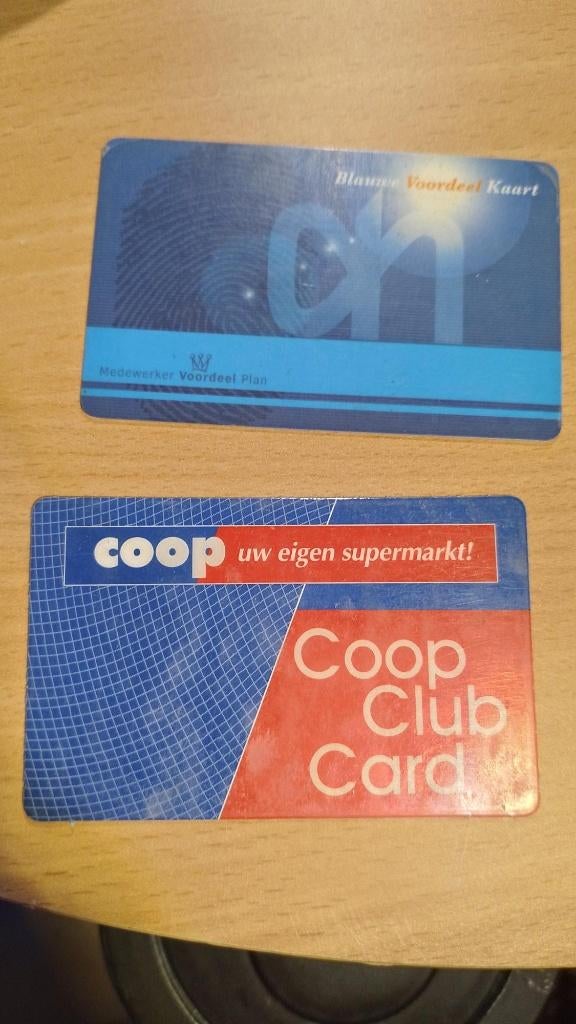2 oude klantenkaarten, Verzamelen, Verzenden, Gebruikt