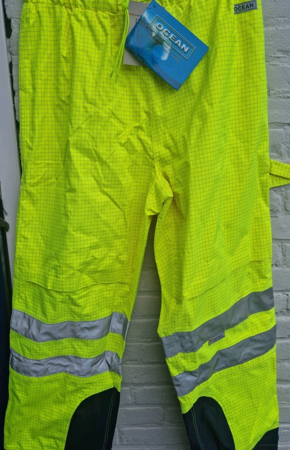 gele reflecterende werkbroek maat L, Tuin en Terras, Ophalen, Nieuw, Dames, Broek