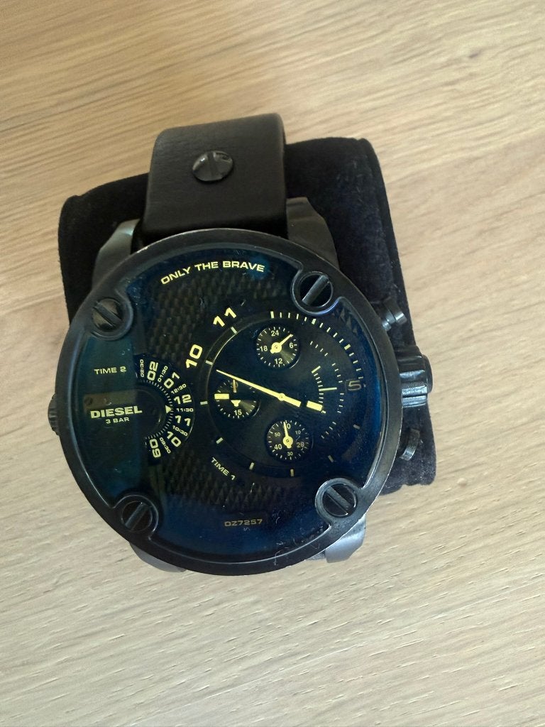 Groot Horloge Diesel Diesel DZ7257 Little Daddy DZ-7257, Overige merken, Staal, Polshorloge, Ophalen of Verzenden