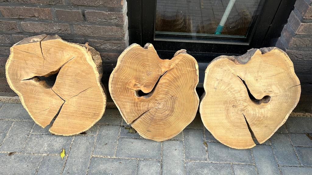 Schijf hout acacia, Ophalen of Verzenden, Zo goed als nieuw, 50 mm of meer, Minder dan 200 cm