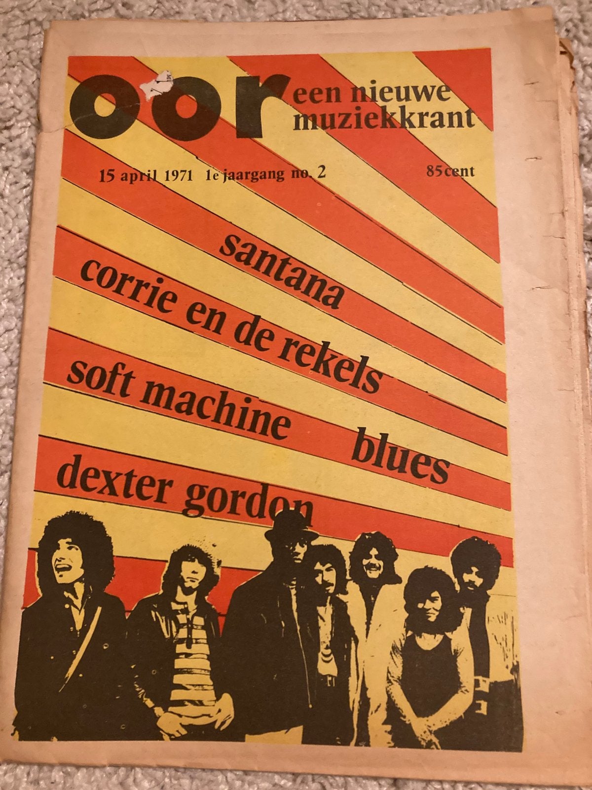 Muziekkrant OOR 1971 nr 2 SOFT MACHINE Jethro Tull SANTANA, Ophalen of Verzenden, Gelezen, Muziek, Film of Tv