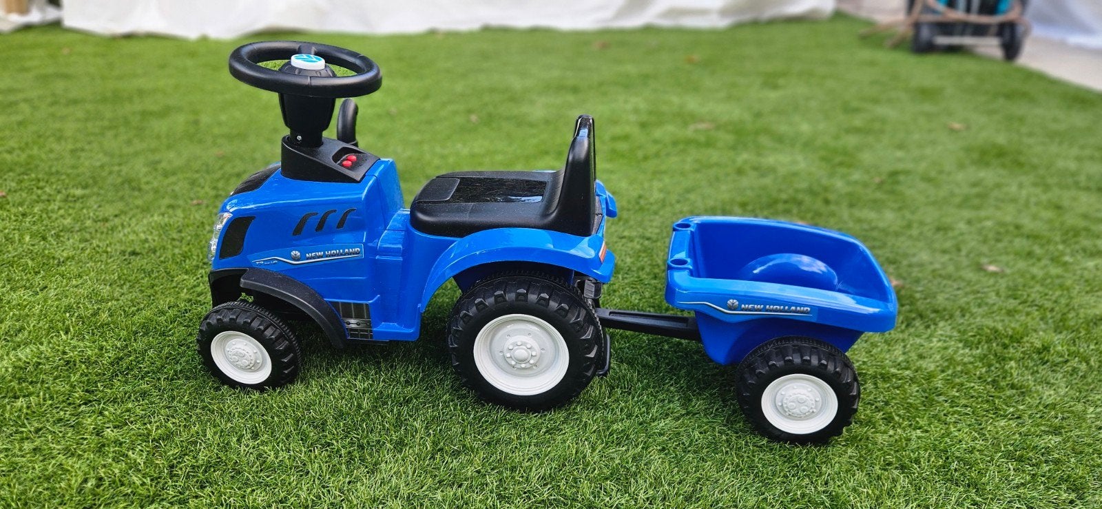 Loopauto tractor met aanhanger - Zo goed als nieuw, Ophalen of Verzenden, Zo goed als nieuw