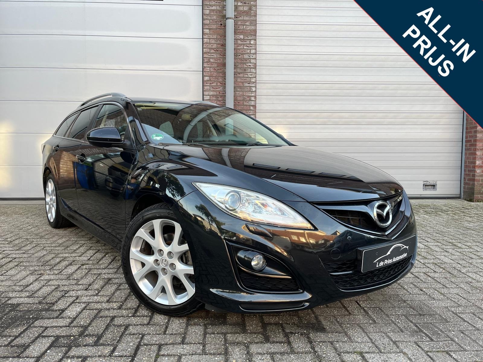 Mazda 6 Sportbreak 2.0 Sports-Line Dealer oh/Carplay/Trekhaa, Auto's, Voorwielaandrijving, Dealer onderhouden, 4 cilinders, Met garantie (alle)