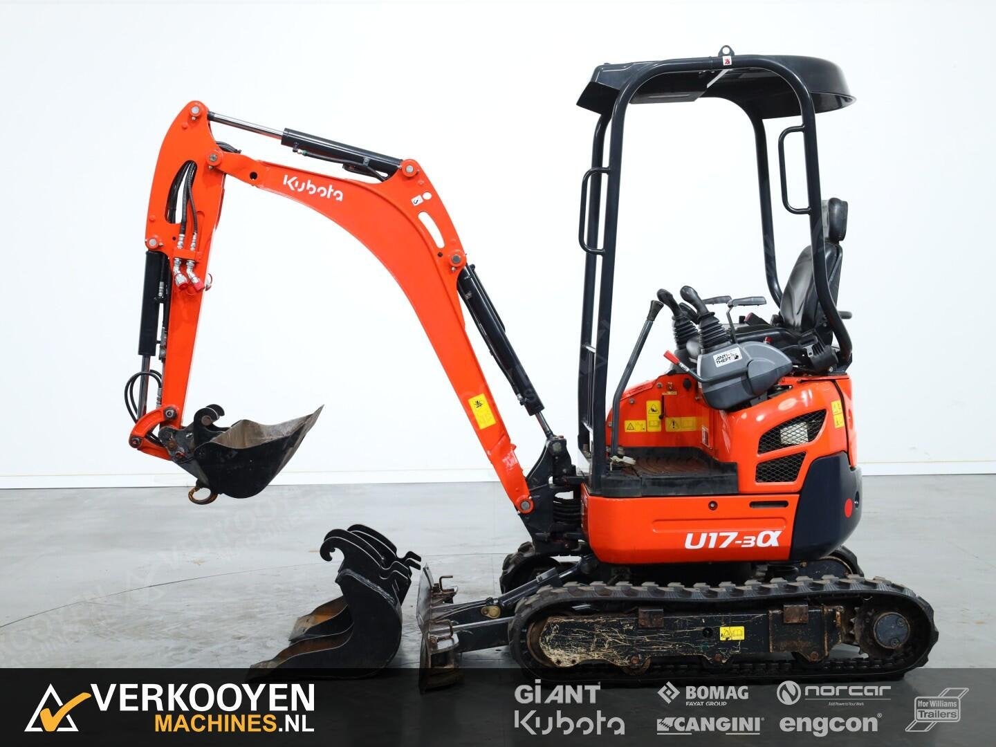 2016 Kubota U17-3 Alpha VK10804, Graafmachine
