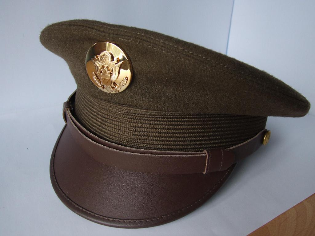 Pet,Kepi,US,Army,WWII,Dienstplichtig Militair, Verzenden, Amerika, Embleem of Badge