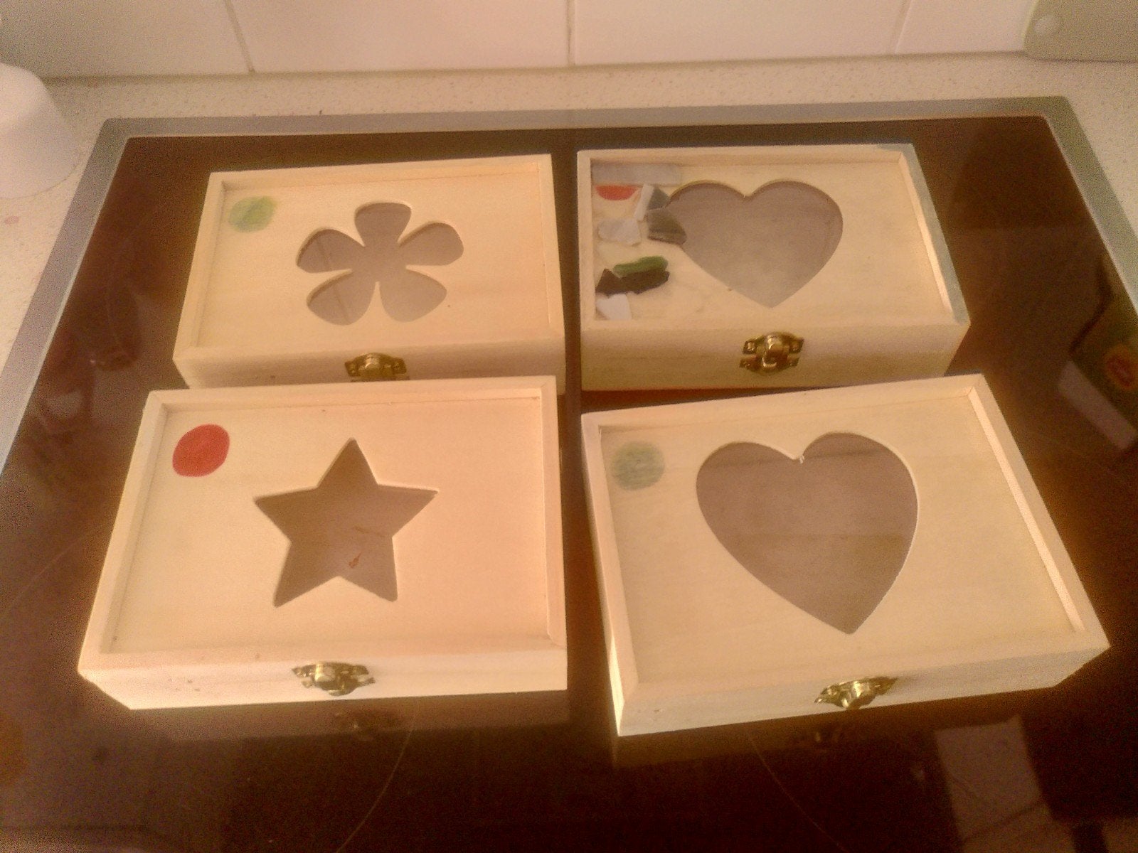Houten kistjes voor kunstelen €0,50 p/s, Ophalen, Nieuw