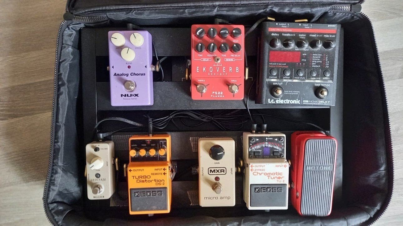 Gitaar effecten pedalen set + Pedaltrain Jr Classic, Ophalen of Verzenden, Gebruikt, Solid body, Overige merken