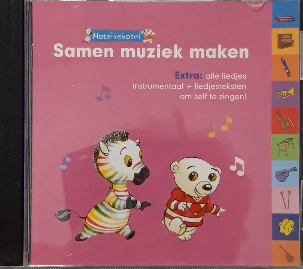 Hoteldebotel - Samen muziek maken CD (Goed), 3 tot 5 jaar, Inclusief boekje, Ophalen of Verzenden, Zo goed als nieuw