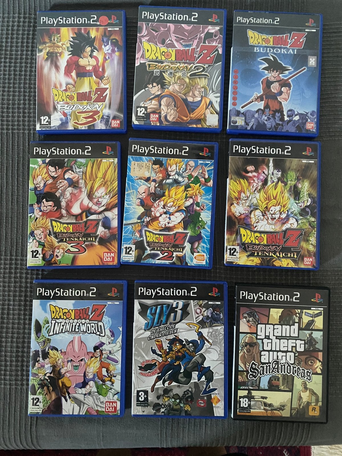 Playstation 2 games - Sly, gta, Dragon Ball Z budokai etc, Spelcomputers en Games, Games | Sony PlayStation 2, Vechten, 1 speler