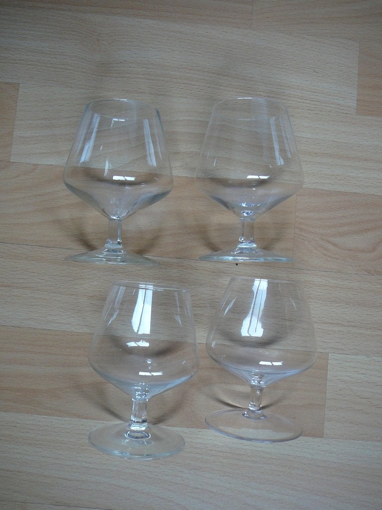 4 cognacglazen, Ophalen of Verzenden, Overige stijlen