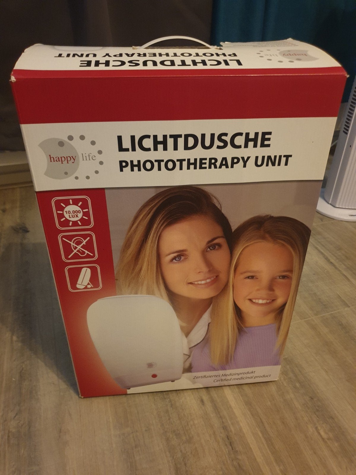 Happy Life Lichtdouche Fototherapie Unit 10.000 LUX, Witgoed en Apparatuur, Persoonlijke-verzorgingsapparatuur, Ophalen of Verzenden