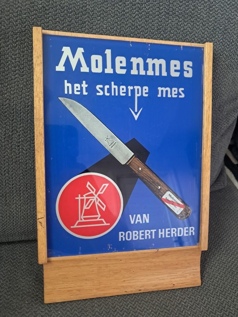 Reclame Herder messen - vintage, Verzamelen, Merken en Reclamevoorwerpen, Gebruikt, Reclamebord, Ophalen of Verzenden
