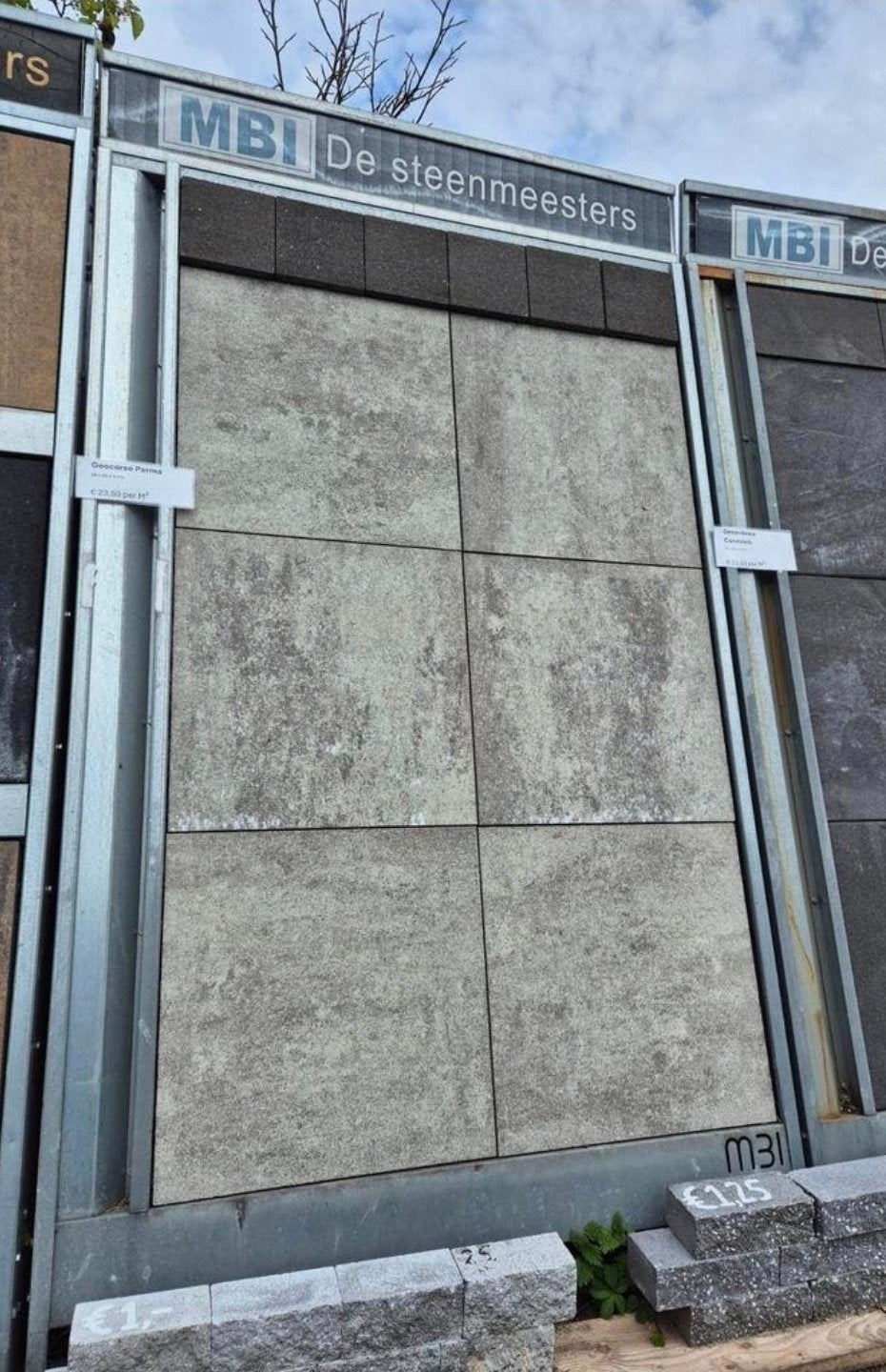 Terrastegels beige zand bruin/grijs nuance 60x60x4 s-partij, Nieuw, Ophalen of Verzenden, 10 m² of meer, Terrastegels
