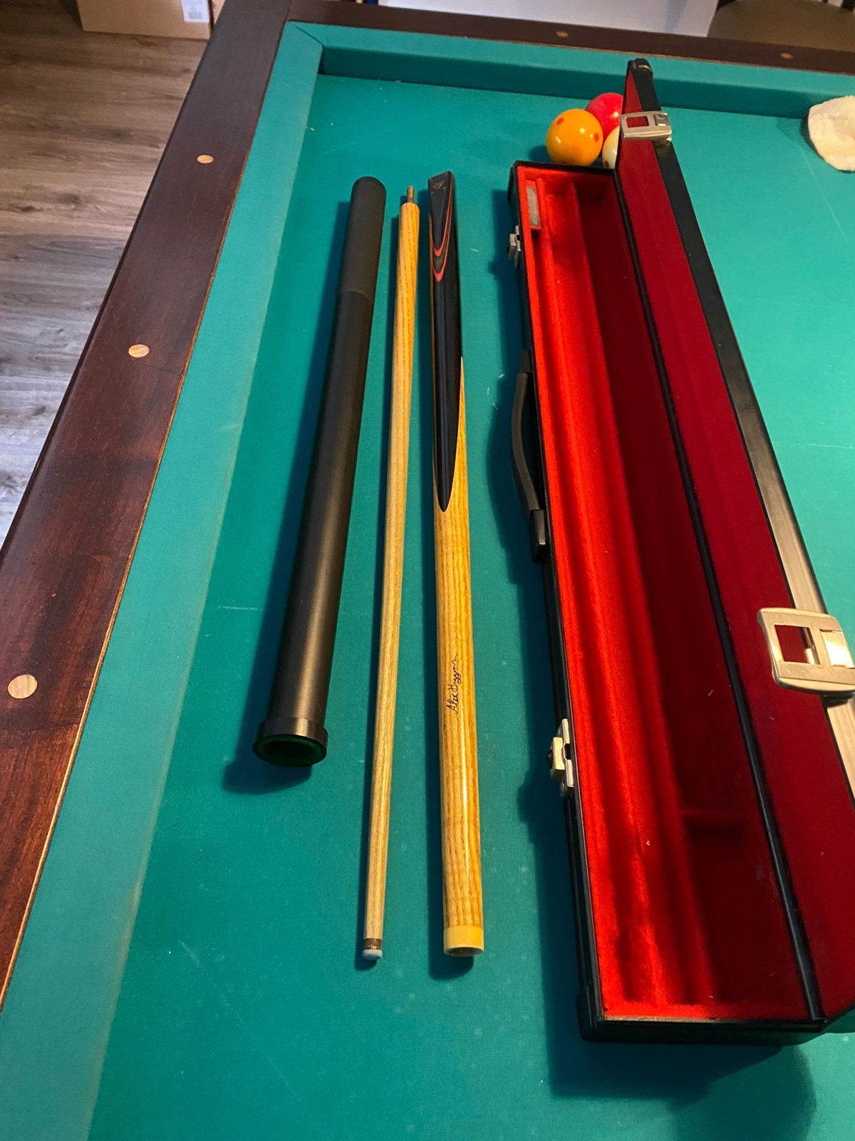 snooker keu, Keu of Ballen, Ophalen of Verzenden, Zo goed als nieuw, Sno