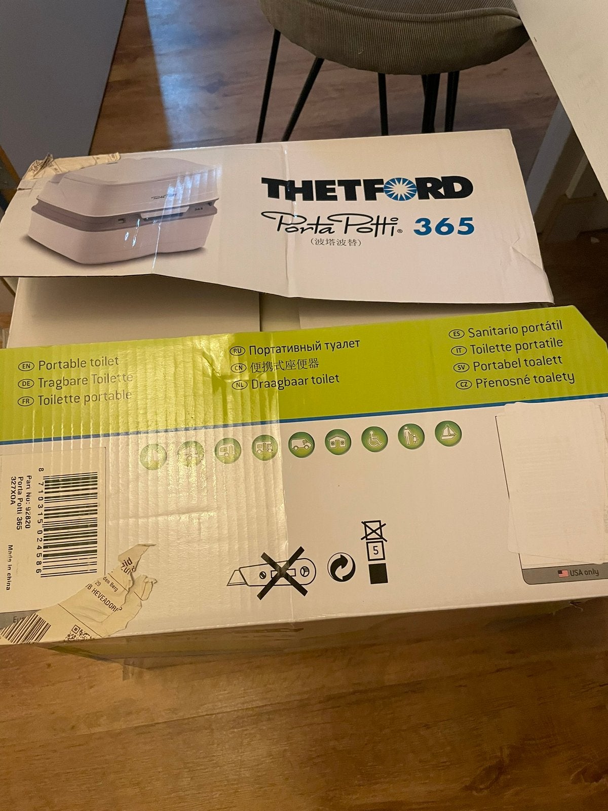 Porta potti 365, Ophalen, Zo goed als nieuw