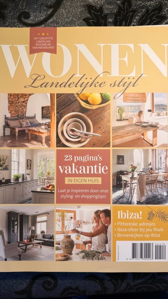 Wonen Landelijke Stijl - 12x Tijdschriften Collectie, Boeken, Tijdschriften en Kranten, Ophalen, Zo goed als nieuw, Overige typen