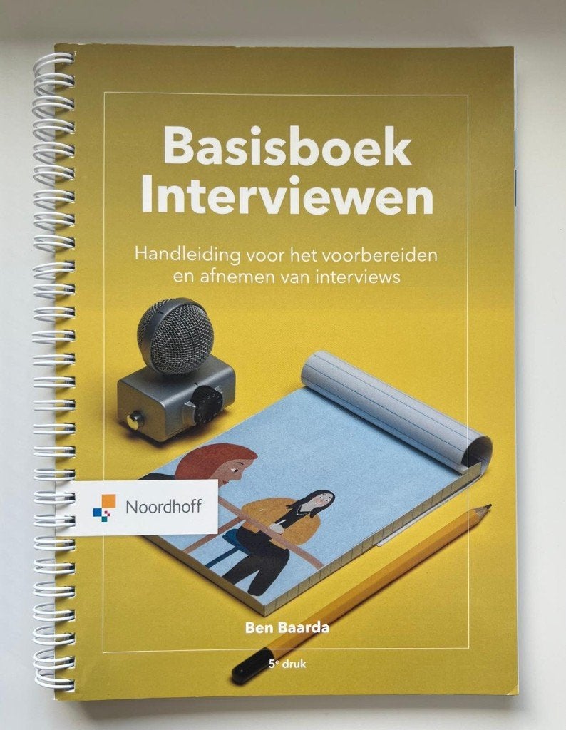 Basisboek Interviewen - Ben Baarda, Boeken, Ophalen of Verzenden, Zo goed als nieuw, Ben Baarda, Overige onderwerpen