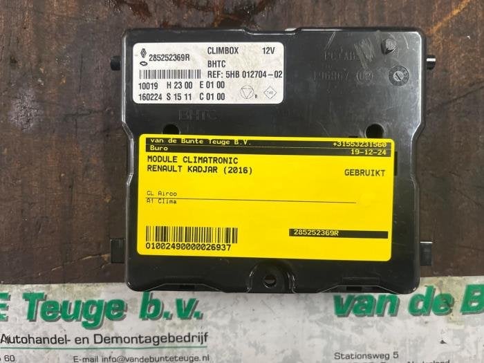 Module climatronic van een Renault Kadjar, Gebruikt, -, Renault, -