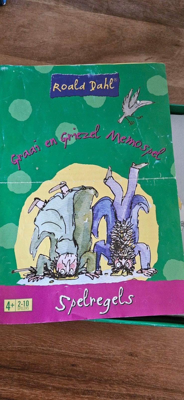 Roald Dahl's Graai en Griezel Memospel - Familieplezier!, Vijf spelers of meer, Ophalen of Verzenden, Gebruikt, Rubinstein
